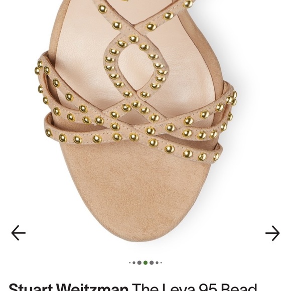 Stuart Weitzman Leya 95 suede bead sandal size 39.5 NEW! - Picture 5 of 8